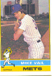 1976 Topps Baseball Cards      655     Mike Vail RC